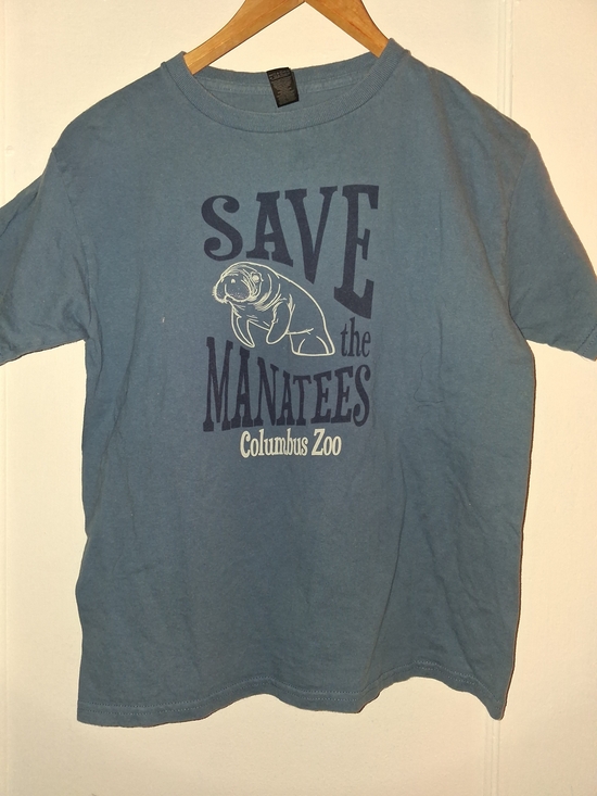Gildan Other - Gildan Blue "Save the Manatees" Kids Tee